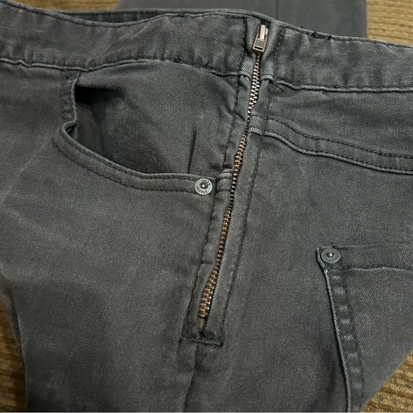 Free People Vintage Black Wash High Waisted Skinny Jeans - Picture 3 of 7